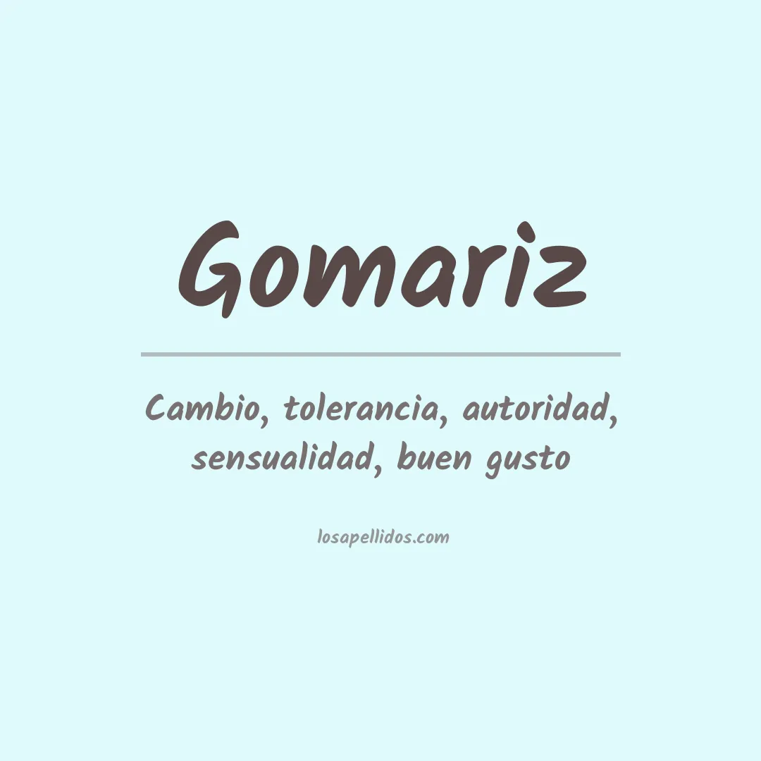 Apellido Gomariz