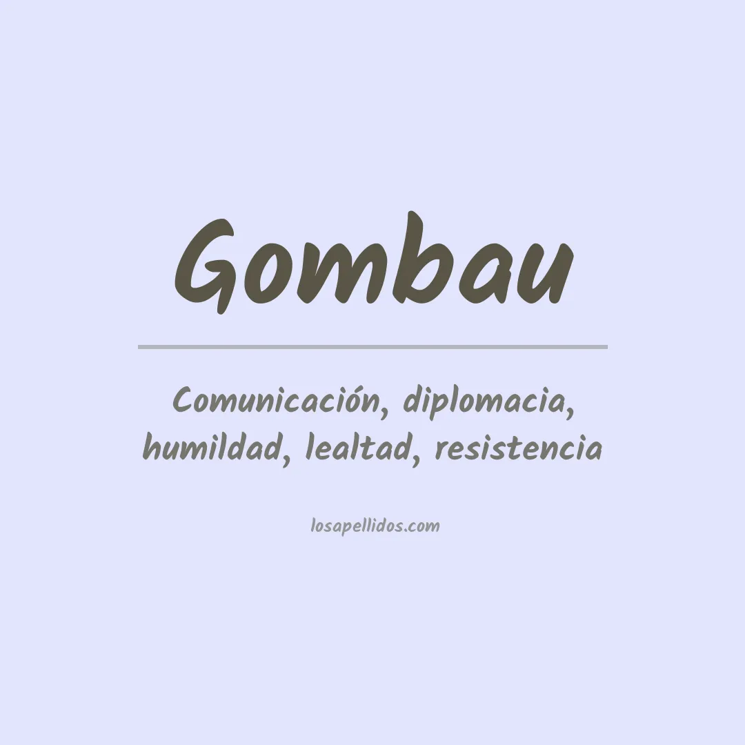 Apellido Gombau