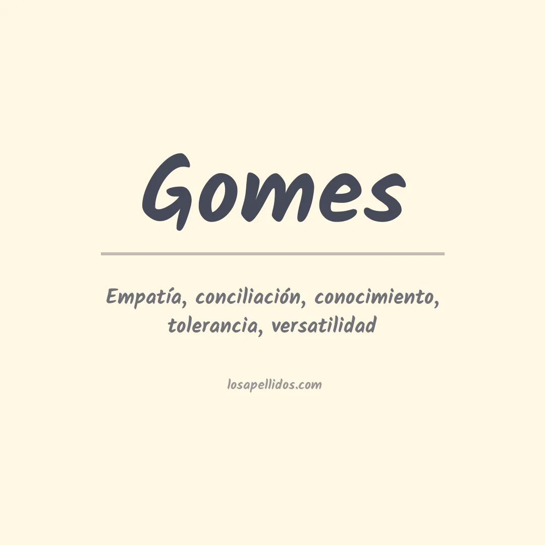 Apellido Gomes