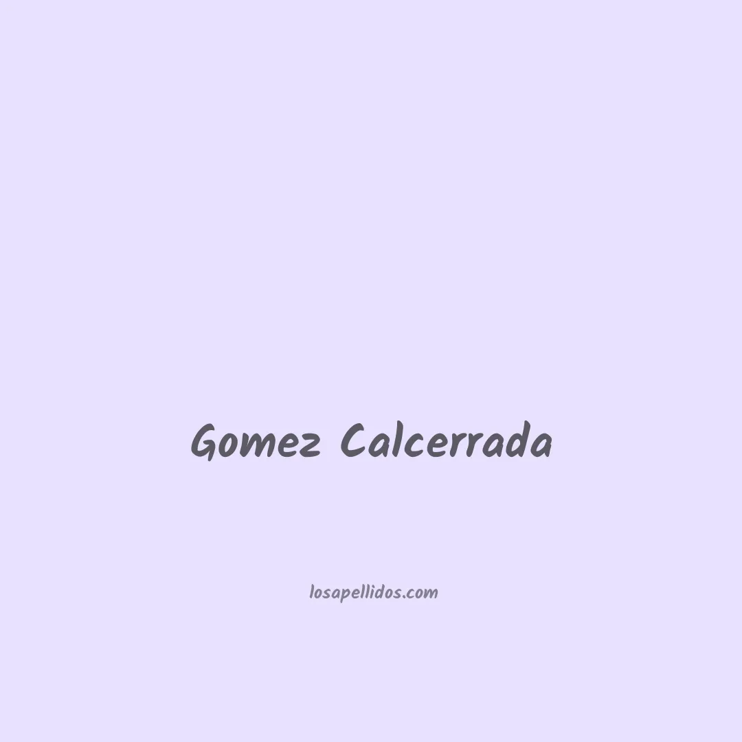 Gomez calcerrada en chino