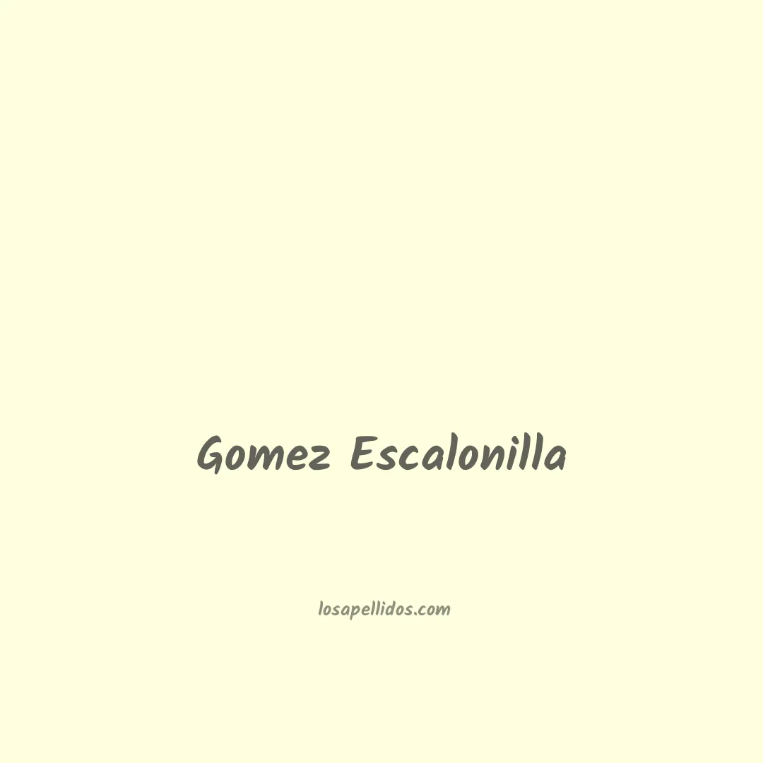 Gomez escalonilla en chino