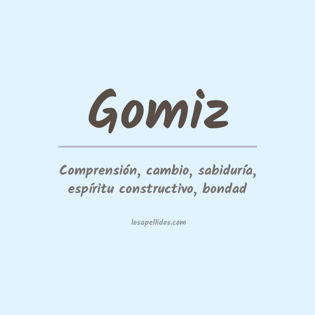 Apellido Gomiz