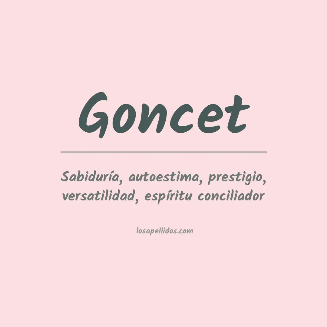 Apellido Goncet
