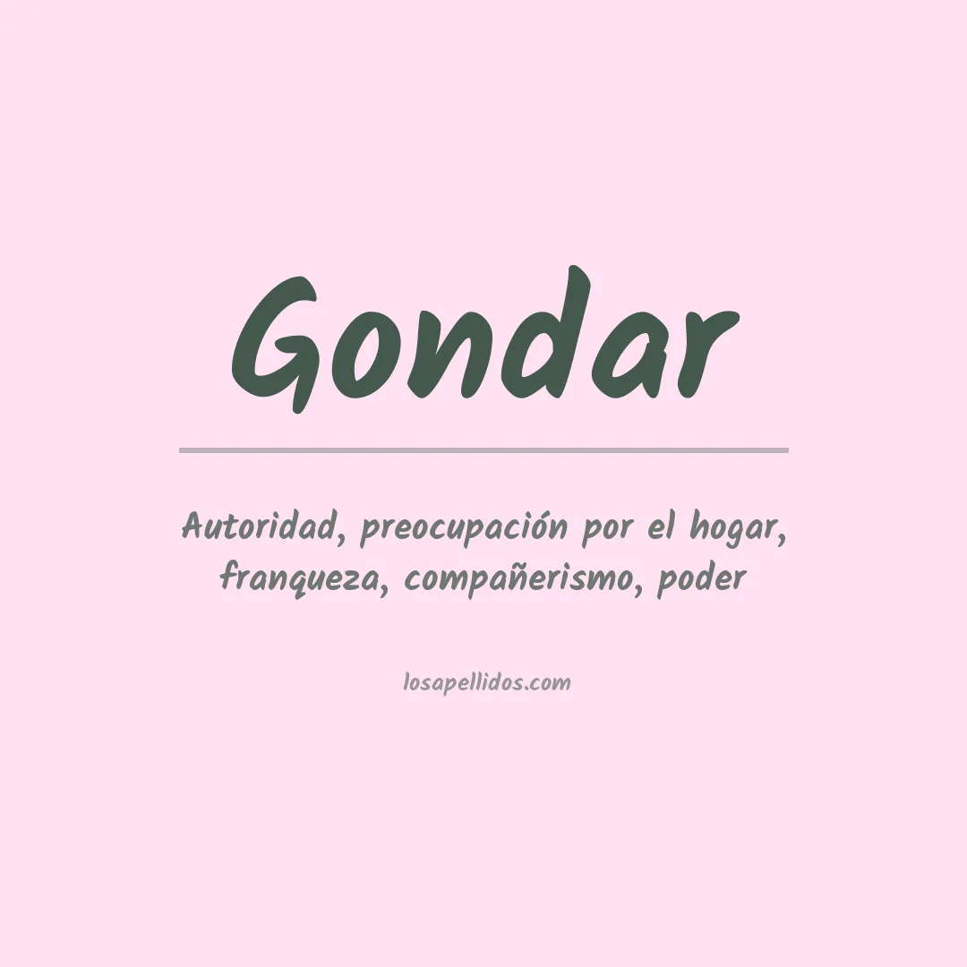 Apellido Gondar