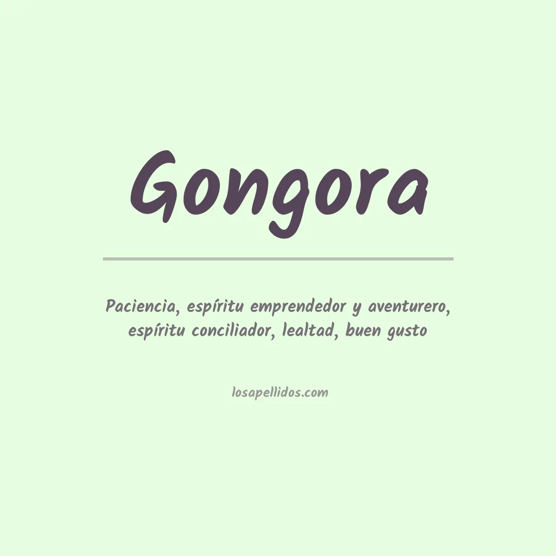 Apellido Góngora