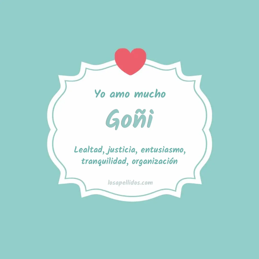 Yo amo mucho Goñi