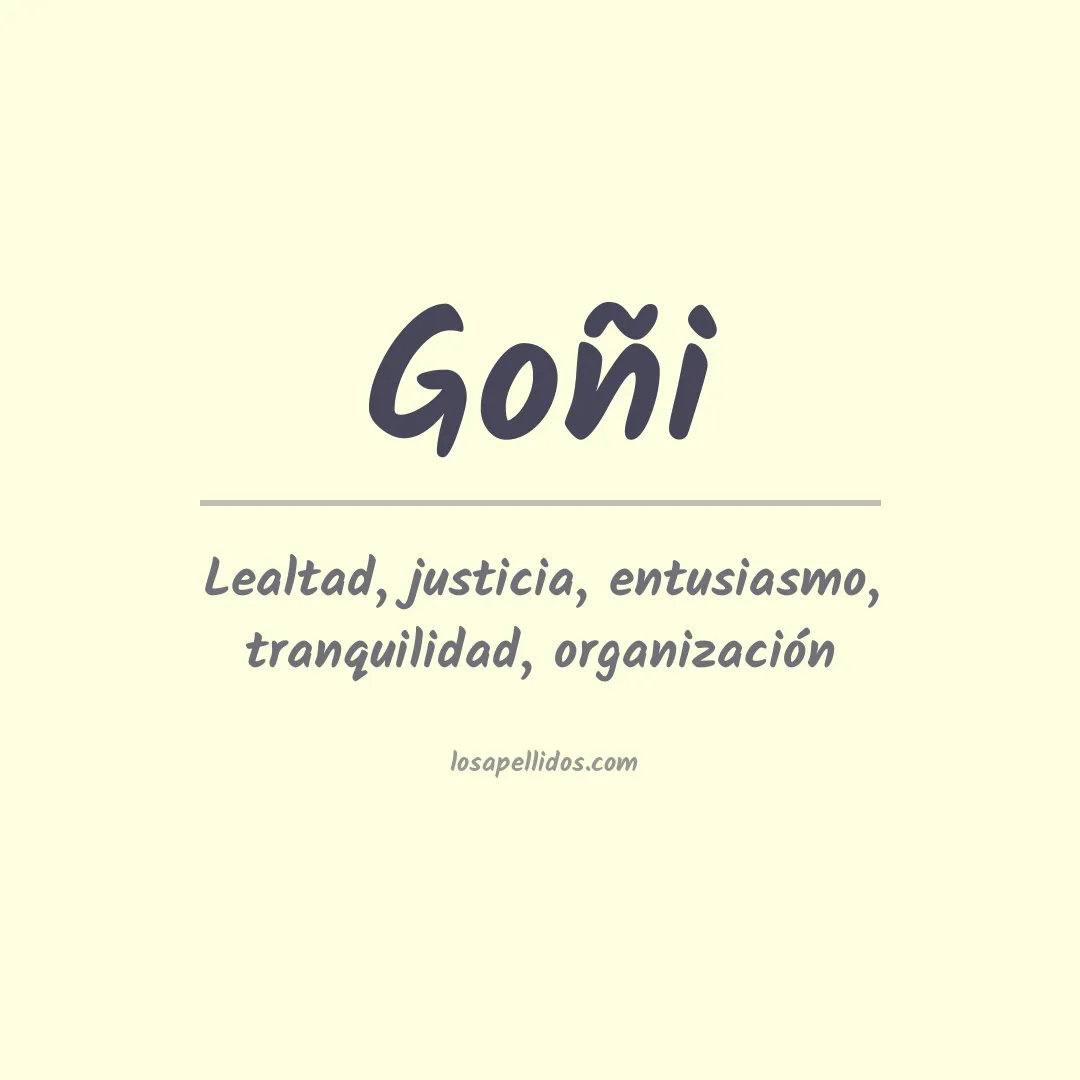 Apellido Goñi