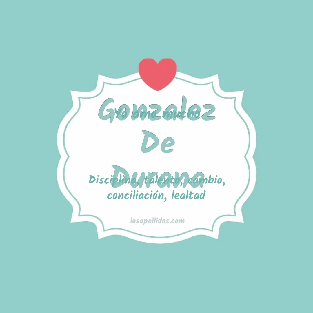 Yo amo mucho Gonzalez de durana