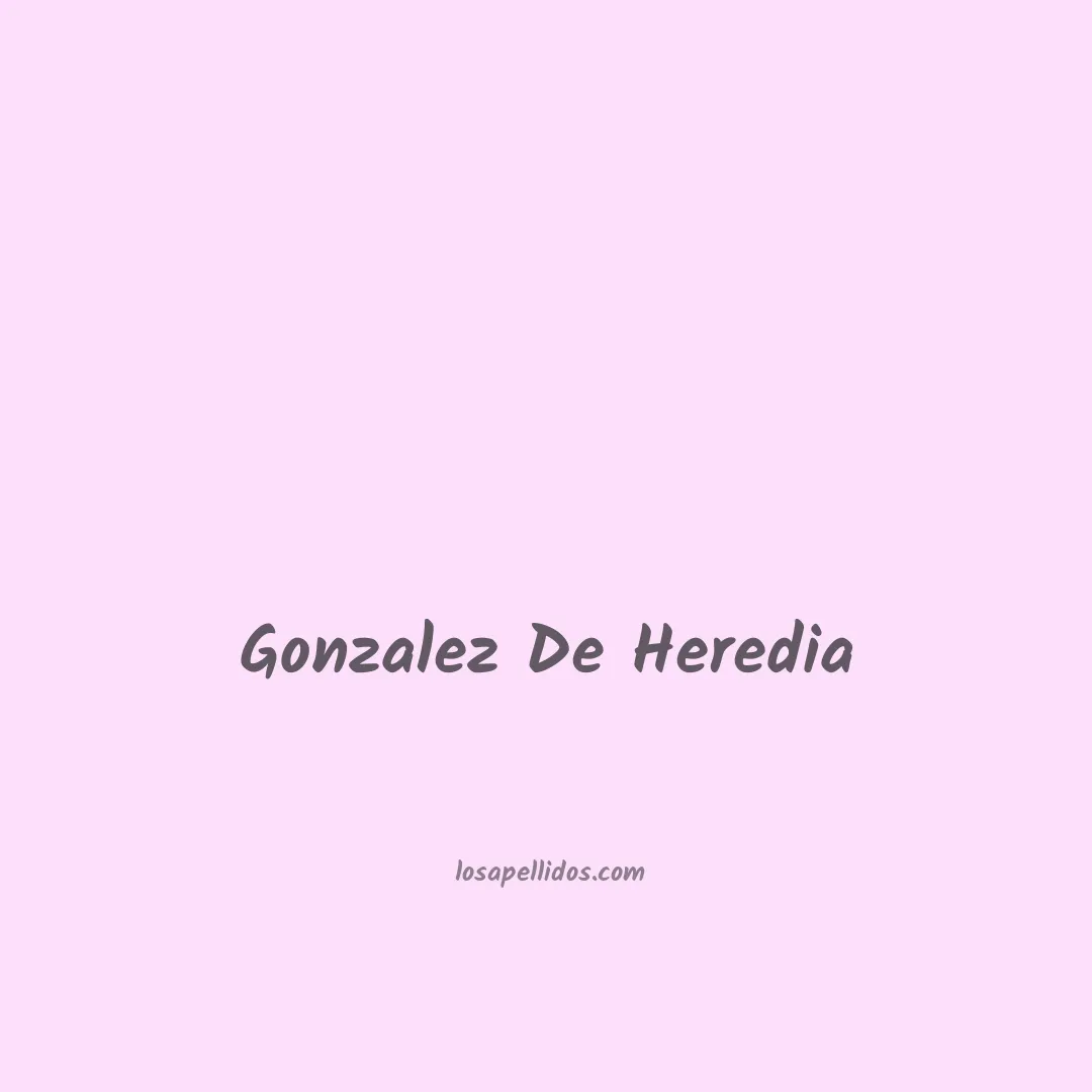 Gonzalez de heredia en chino