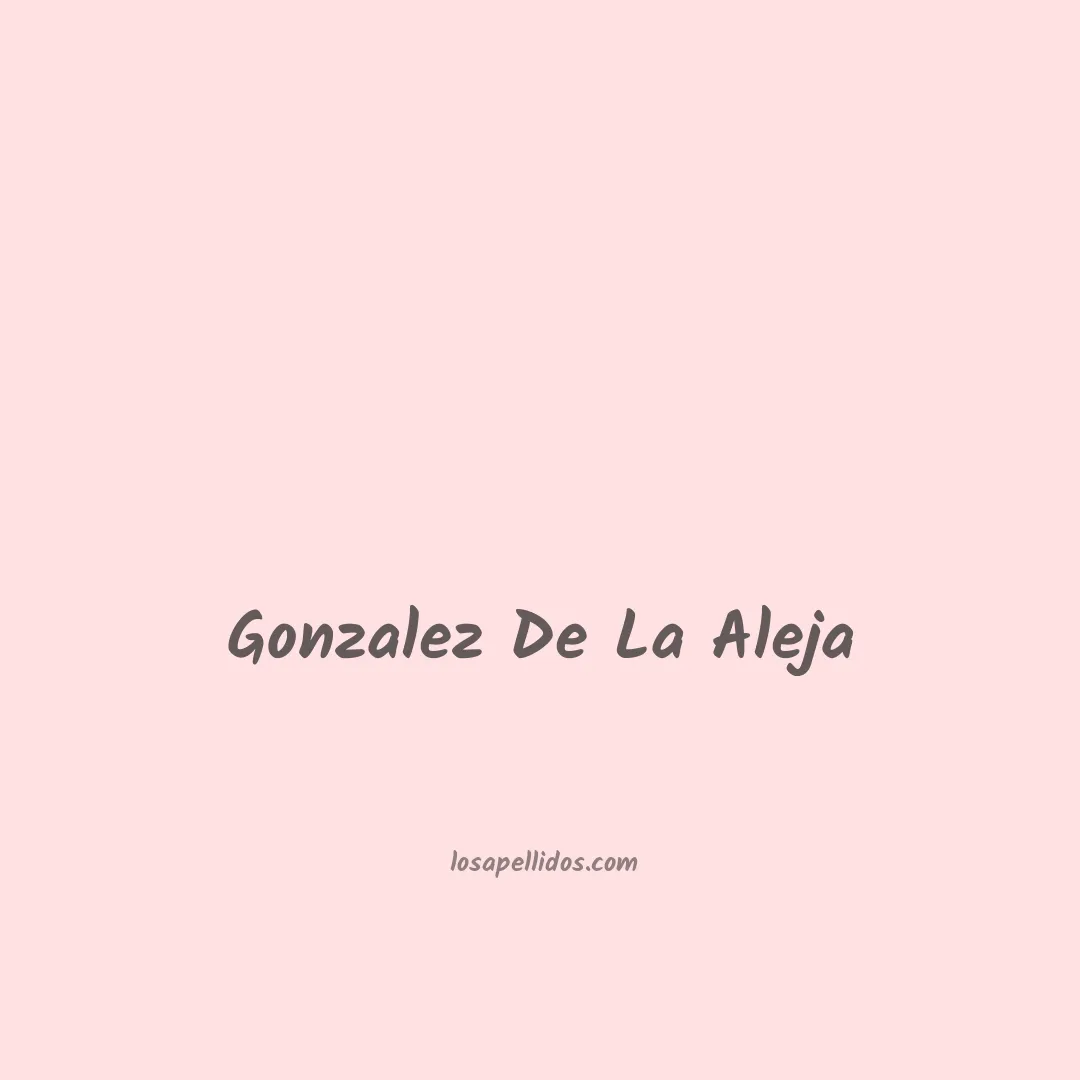 Gonzalez de la aleja en chino