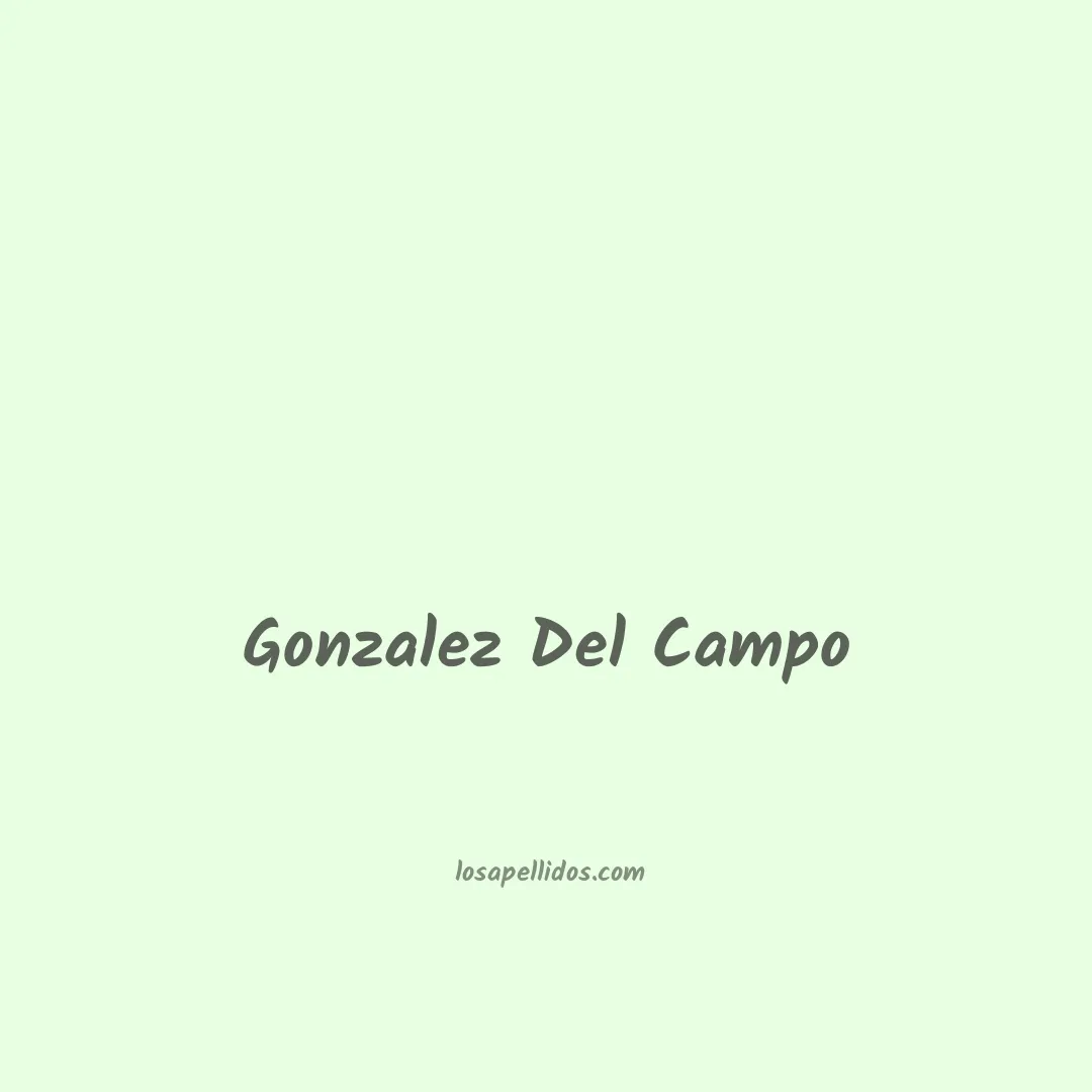 Gonzalez del campo en chino