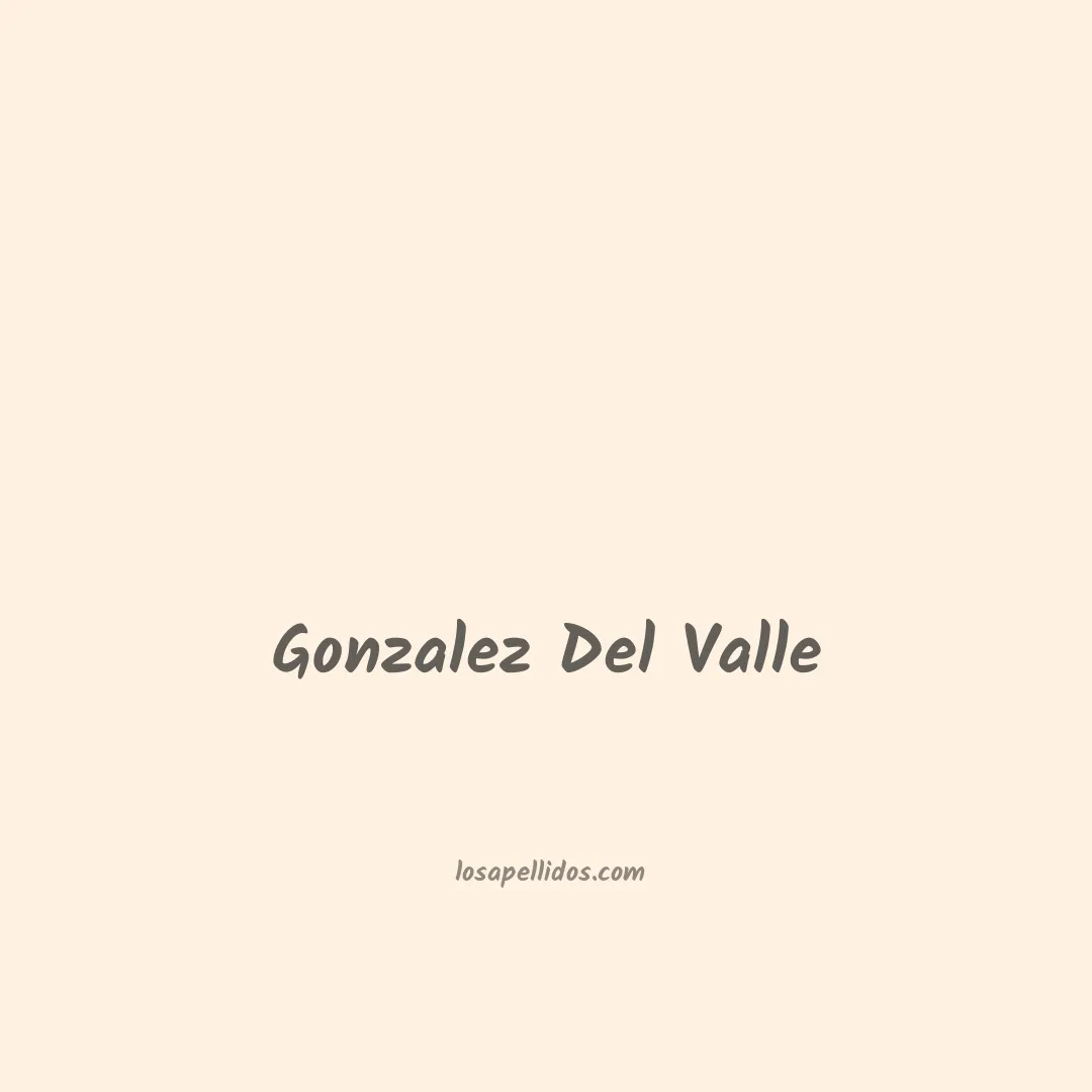 Gonzalez del valle en chino