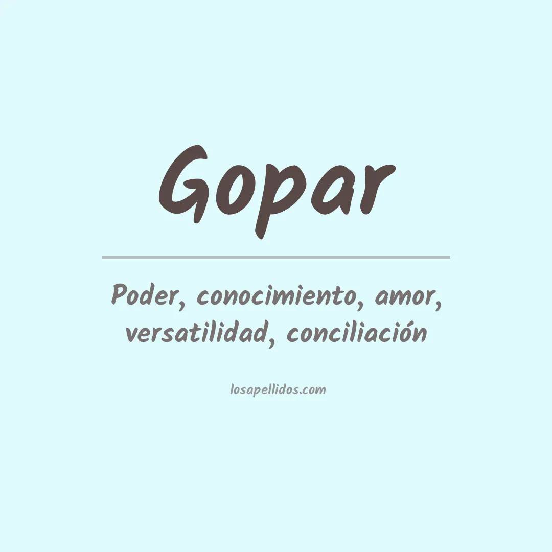 Apellido Gopar