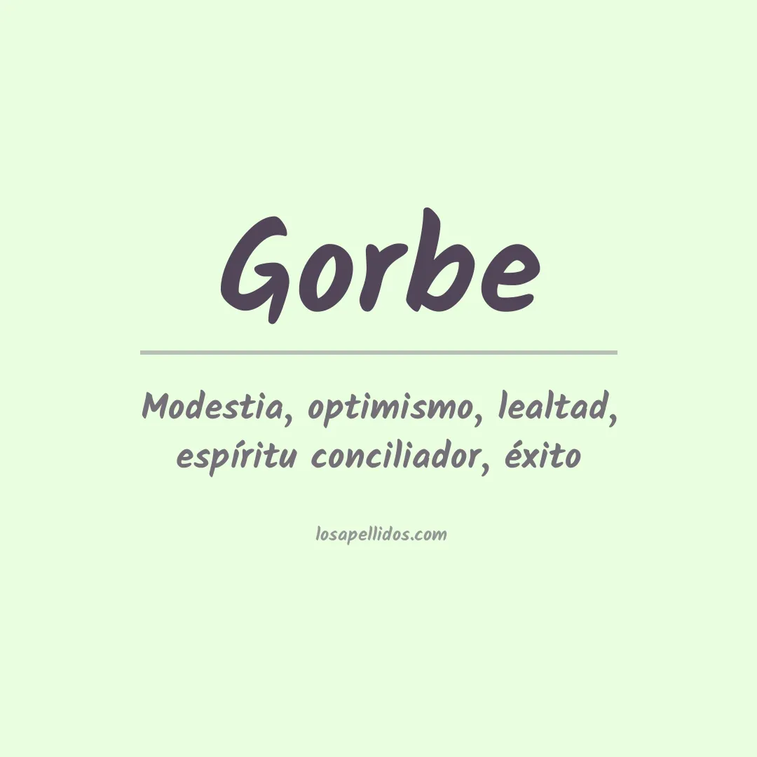 Apellido Gorbe