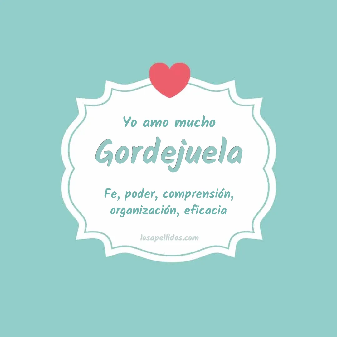Yo amo mucho Gordejuela
