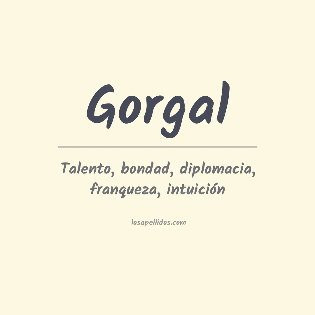 Apellido Gorgal