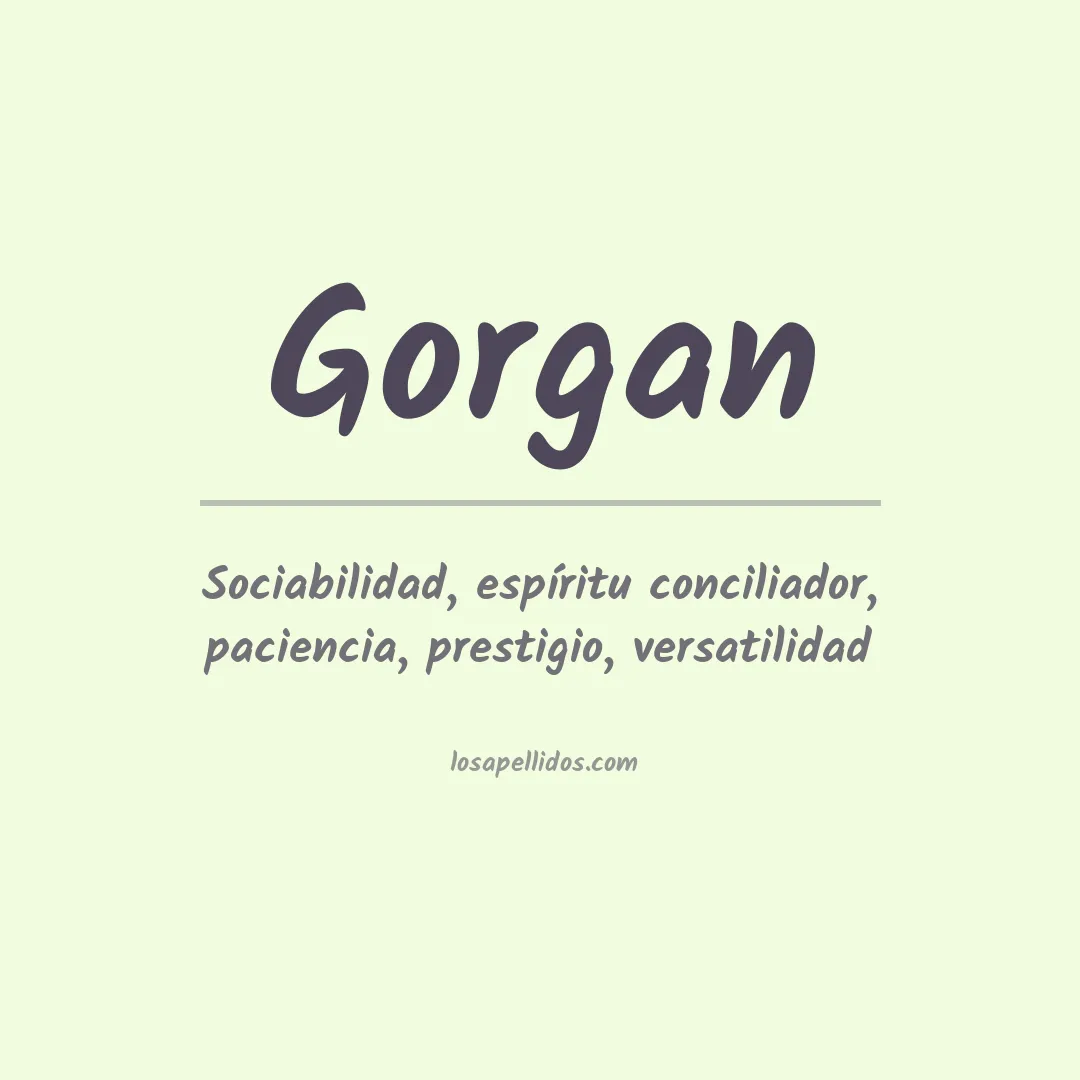 Apellido Gorgan