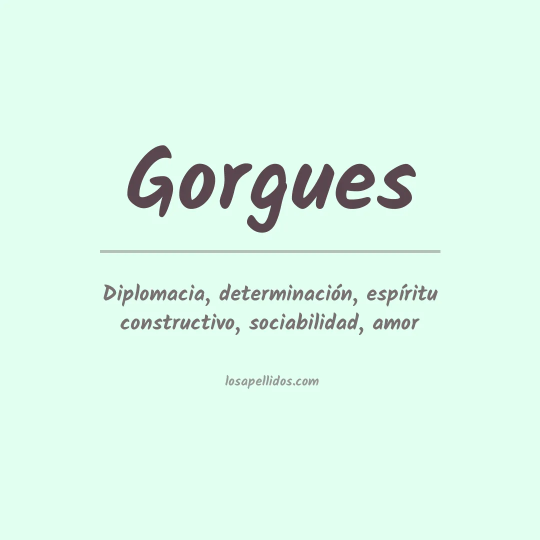Apellido Gorgues