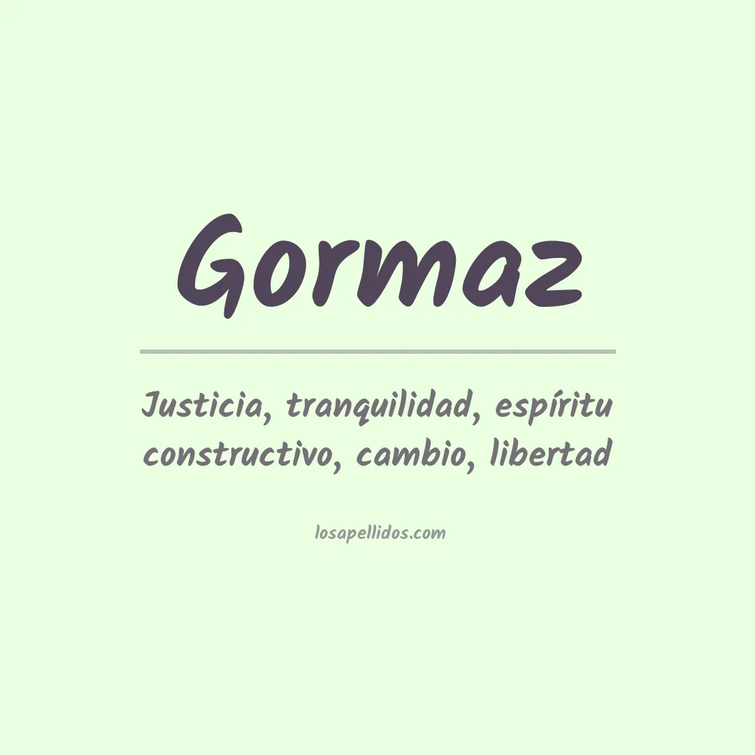Apellido Gormaz