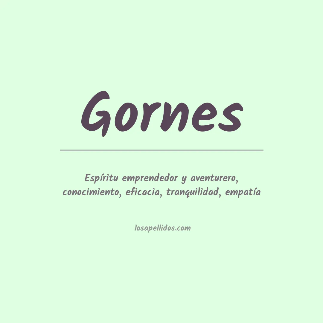 Apellido Gornes