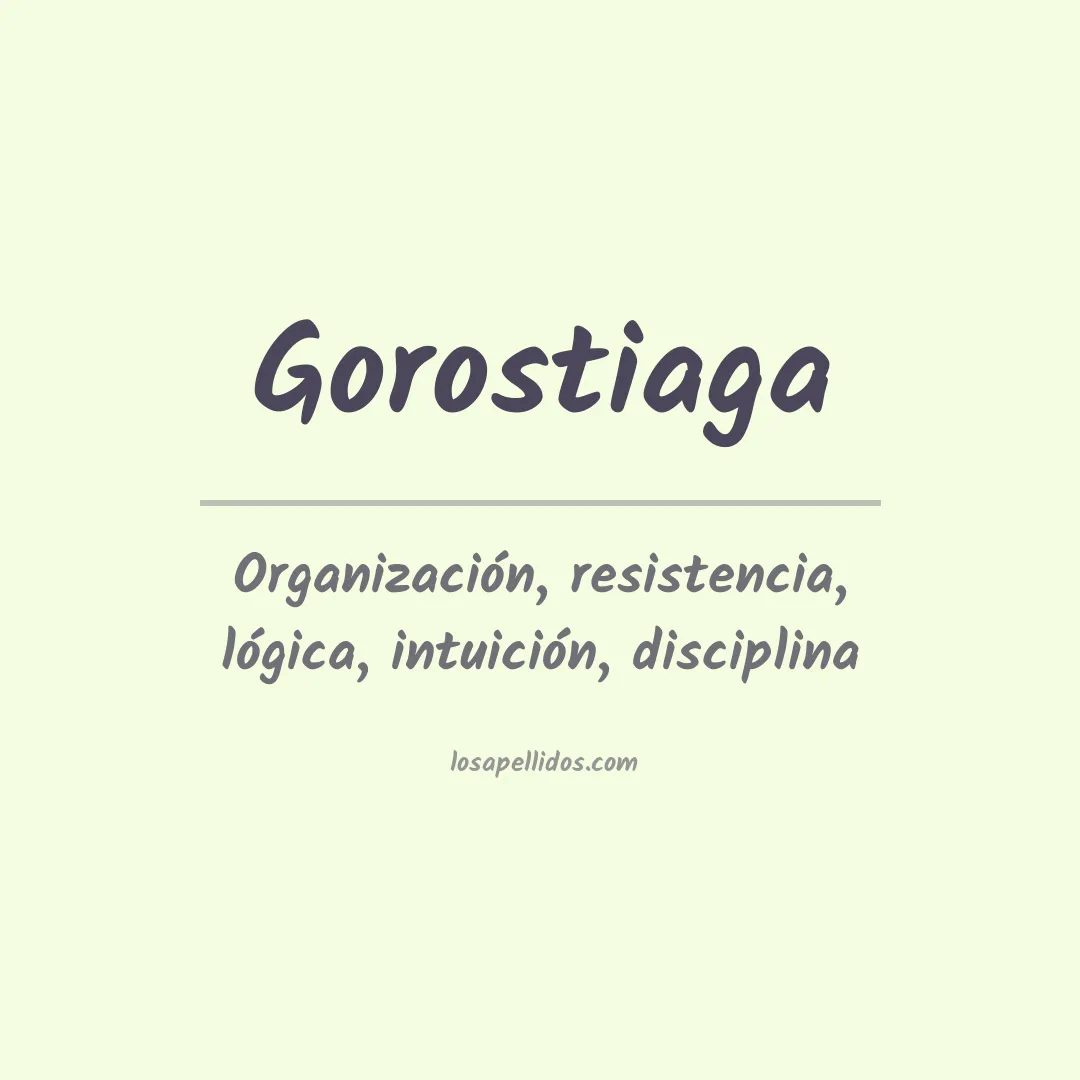 Apellido Gorostiaga