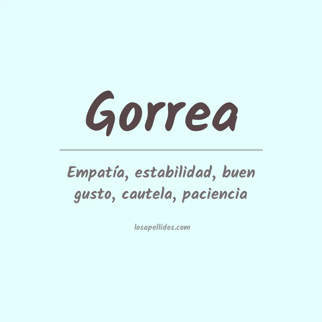 Apellido Gorrea