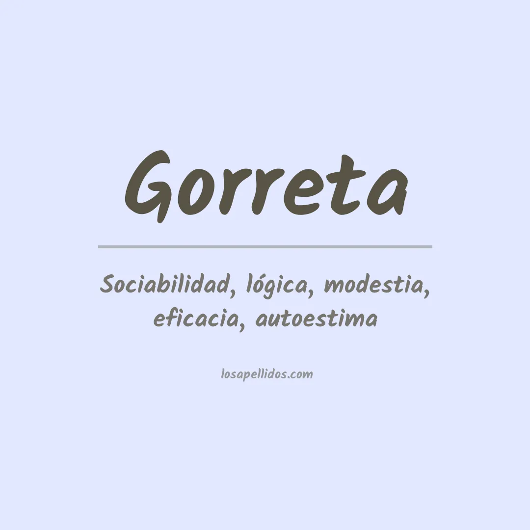 Apellido Gorreta