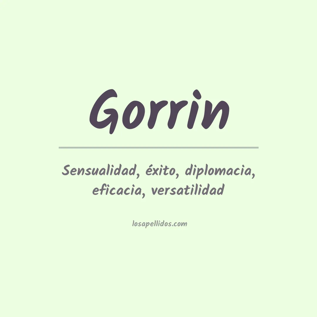 Apellido Gorrin