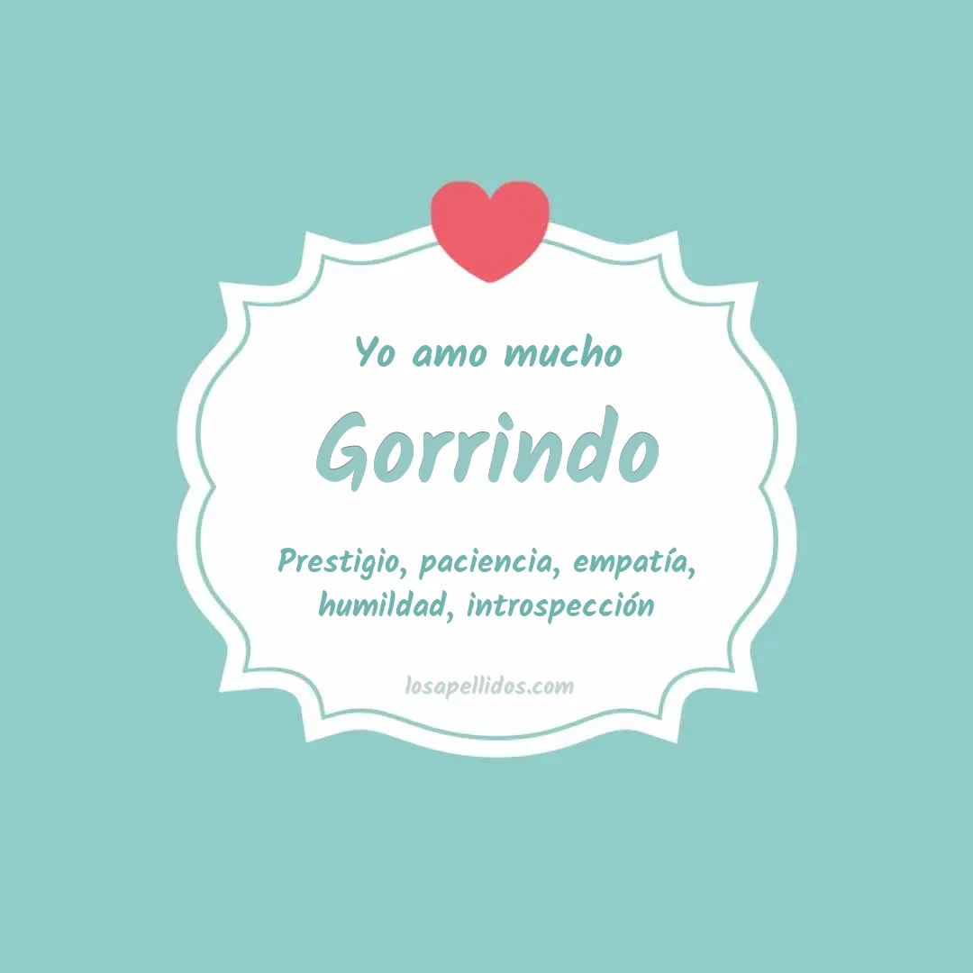 Yo amo mucho Gorrindo