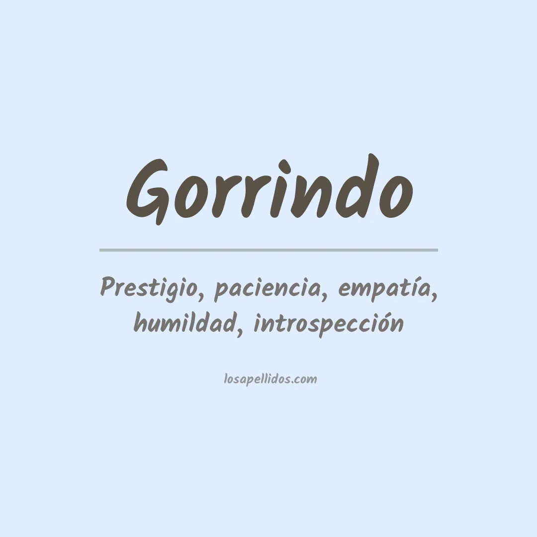 Apellido Gorrindo