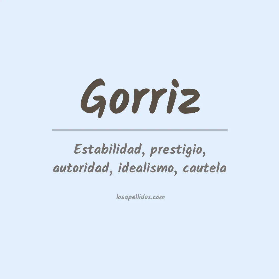 Apellido Gorriz