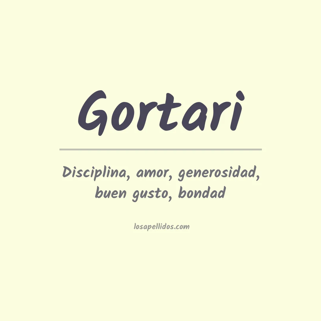Apellido Gortari