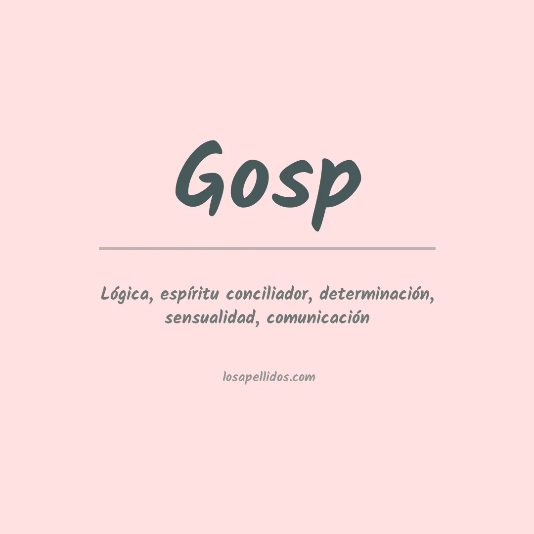 Apellido Gosp