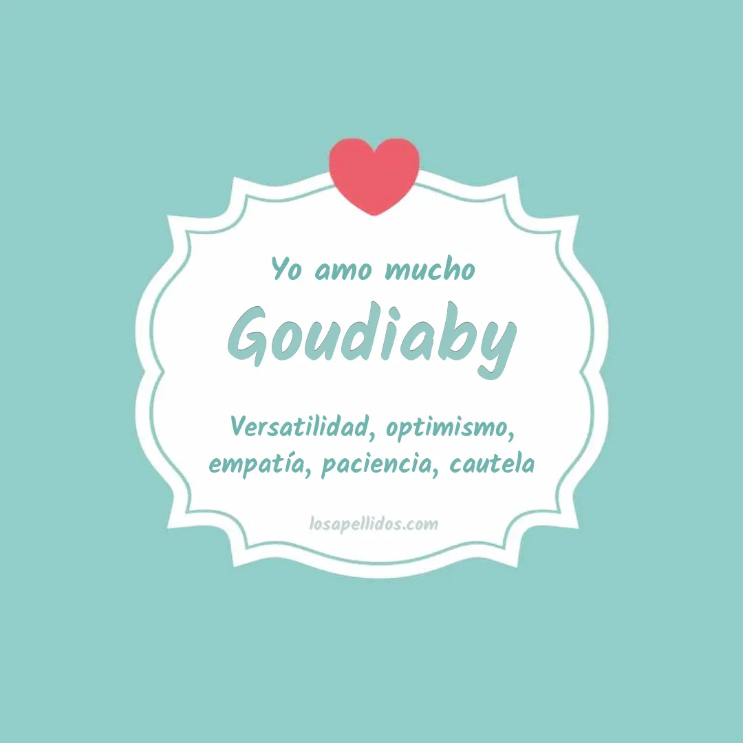 Yo amo mucho Goudiaby