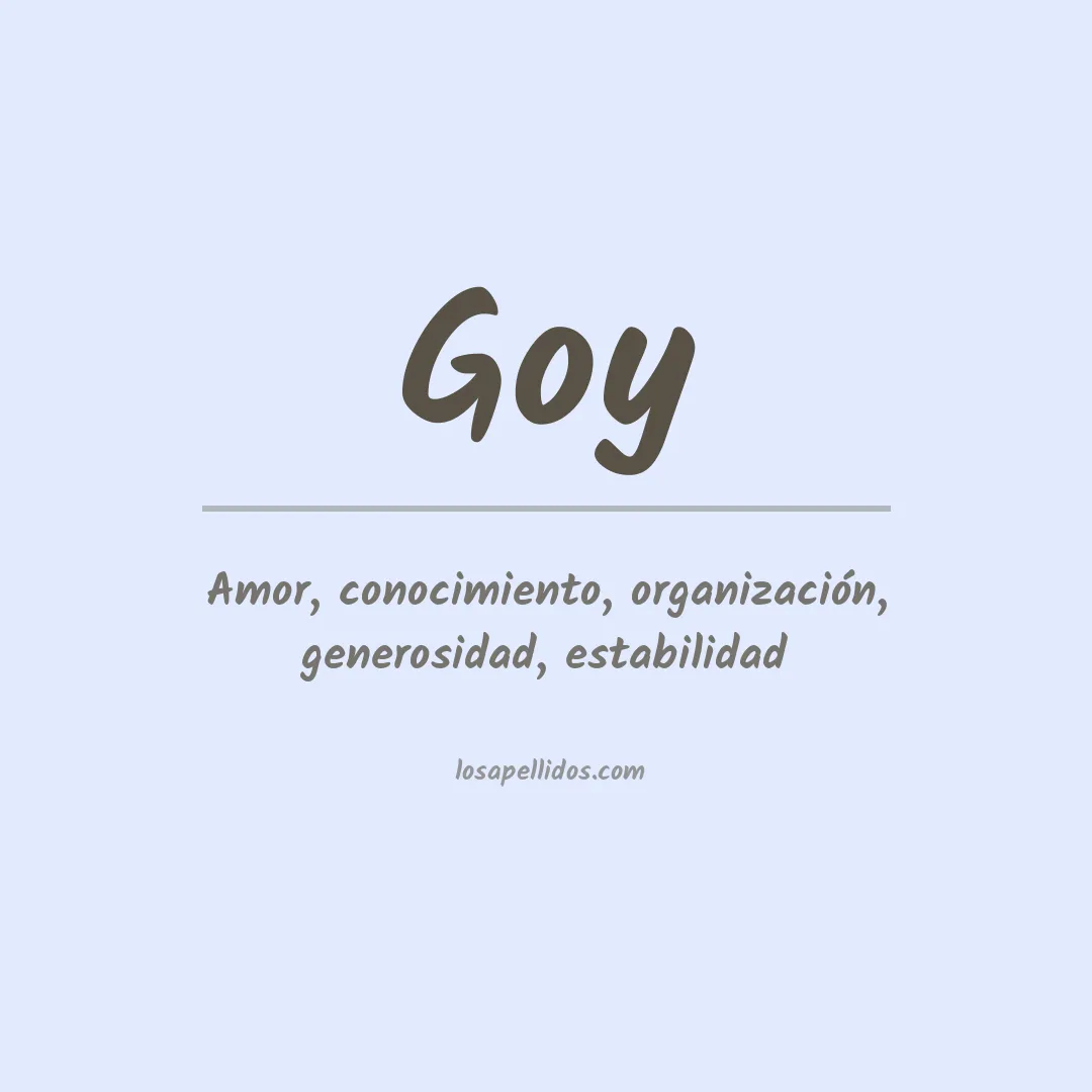 Apellido Goy