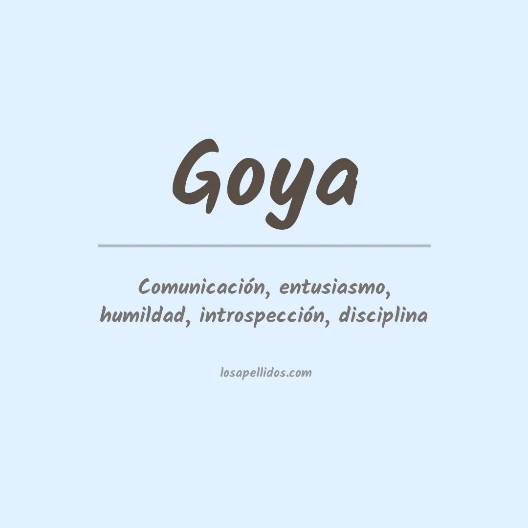 Apellido Goya