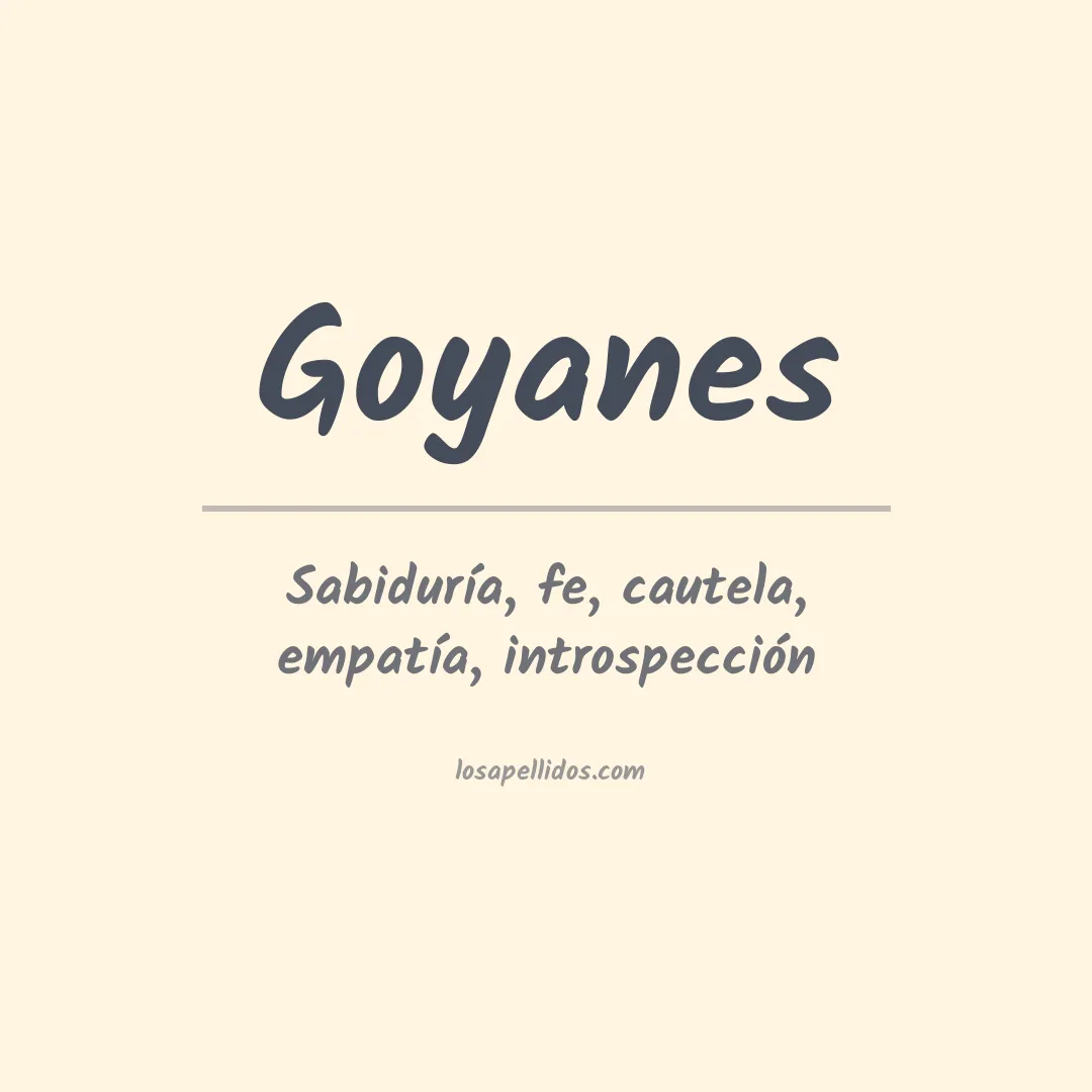 Apellido Goyanes
