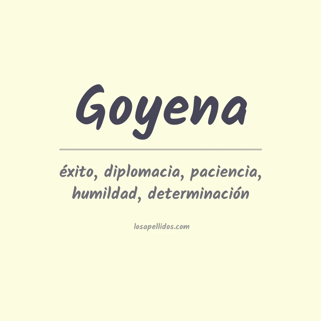 Apellido Goyena
