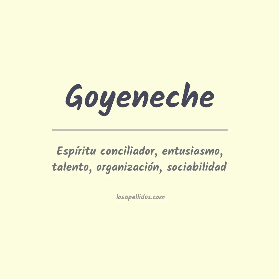 Apellido Goyeneche