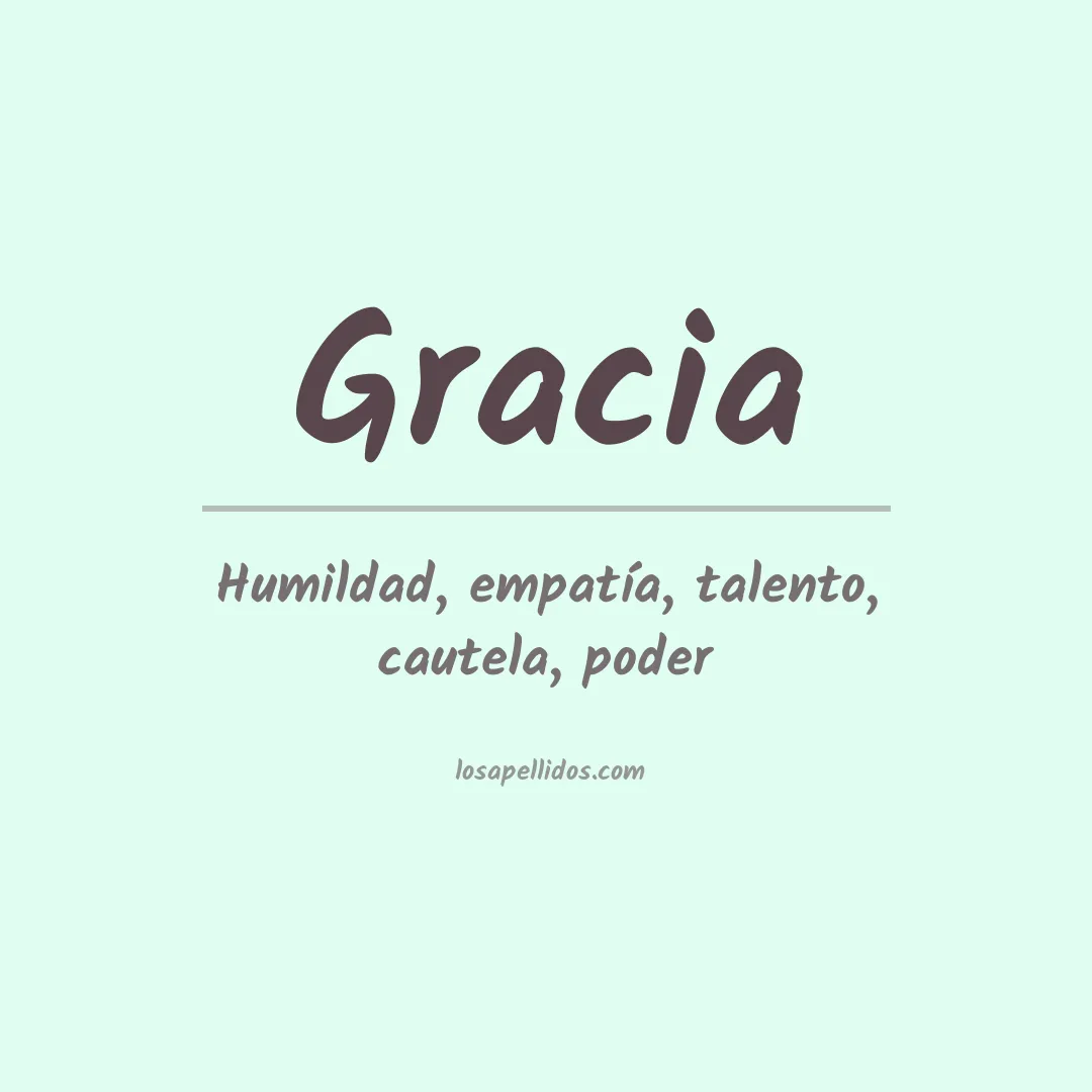 Apellido Gracia