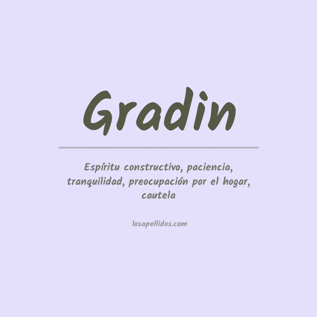 Apellido Gradin