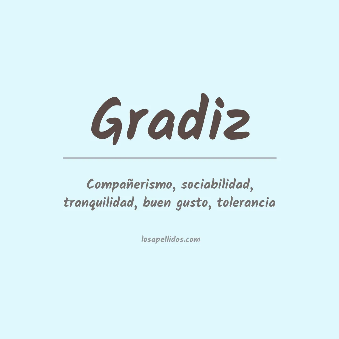 Apellido Gradiz