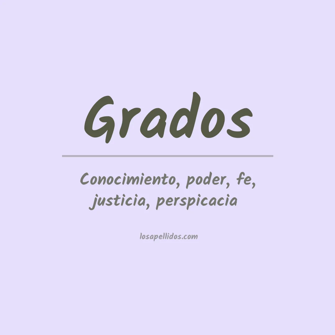 Apellido Grados
