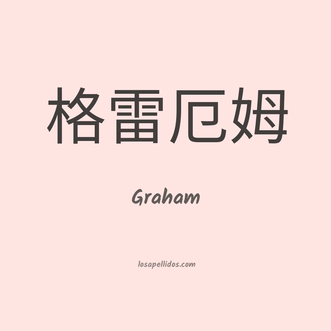 Graham en chino