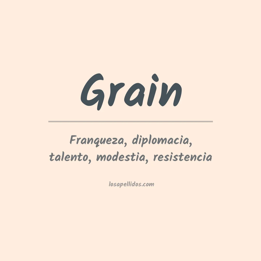 Apellido Grain