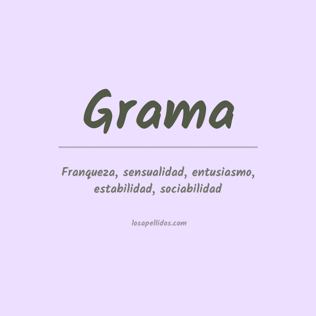 Apellido Grama