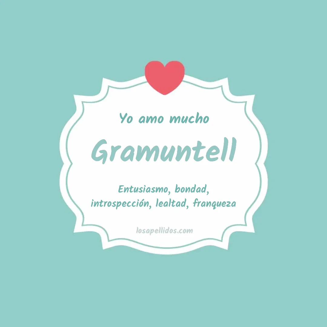 Yo amo mucho Gramuntell