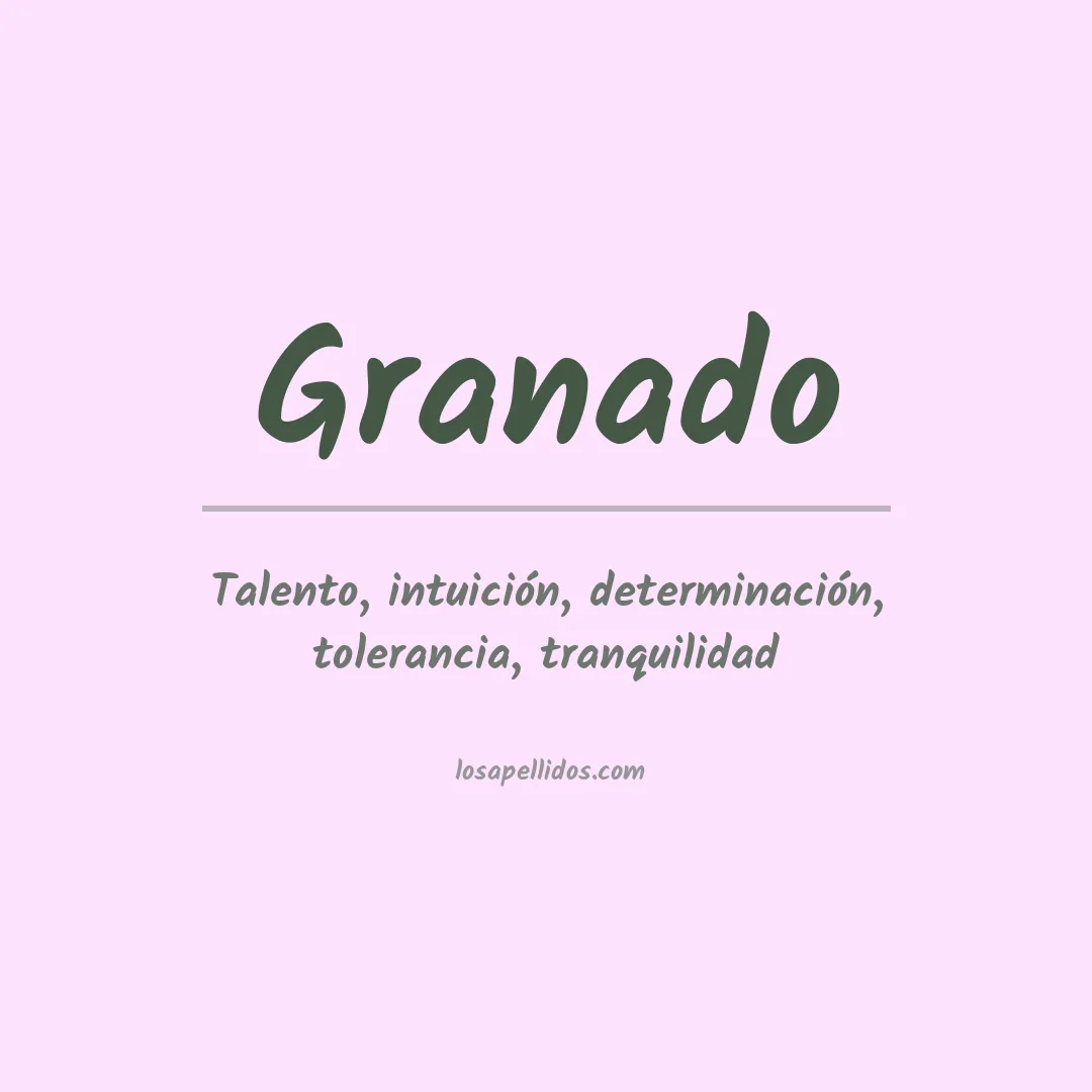 Apellido Granado