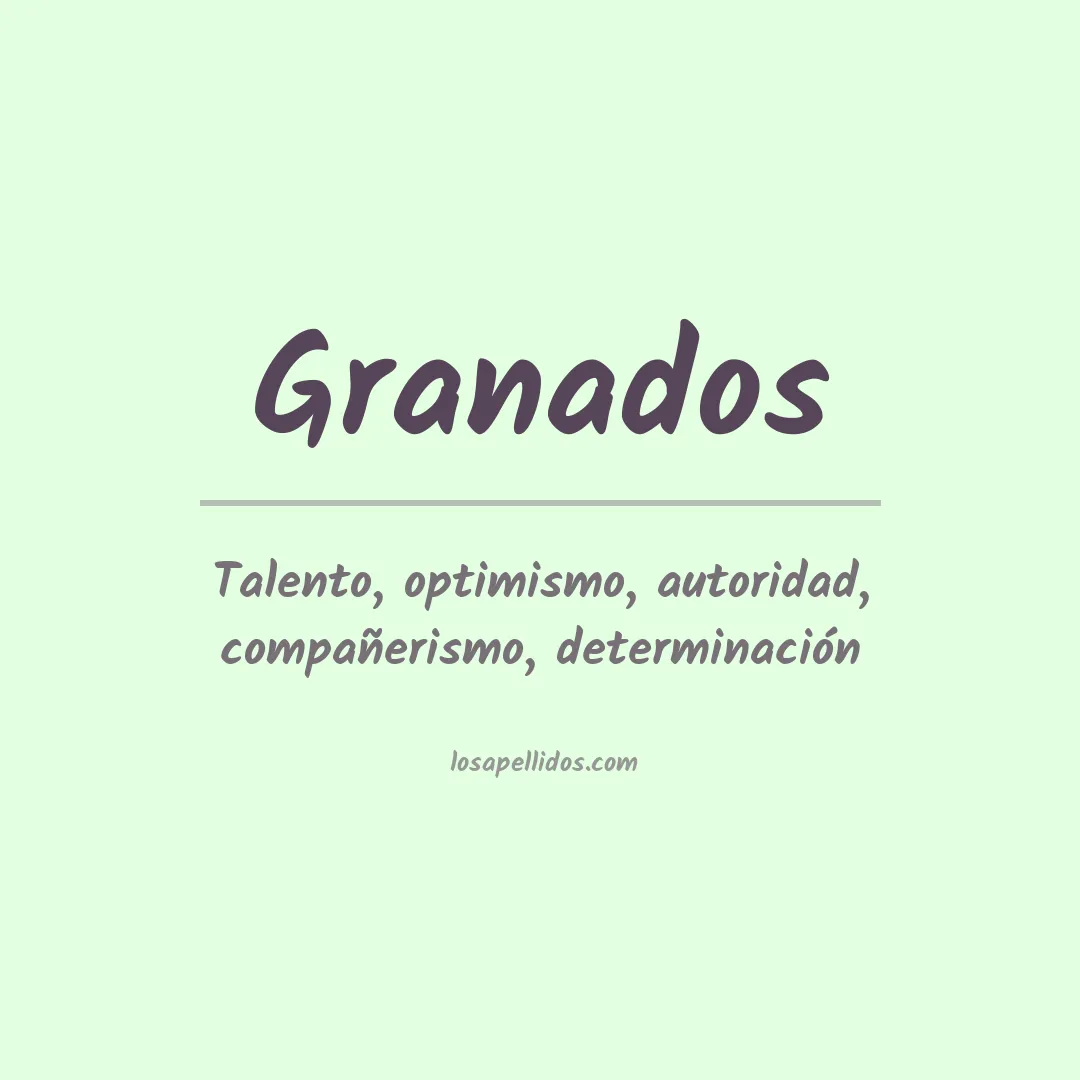 Apellido Granados