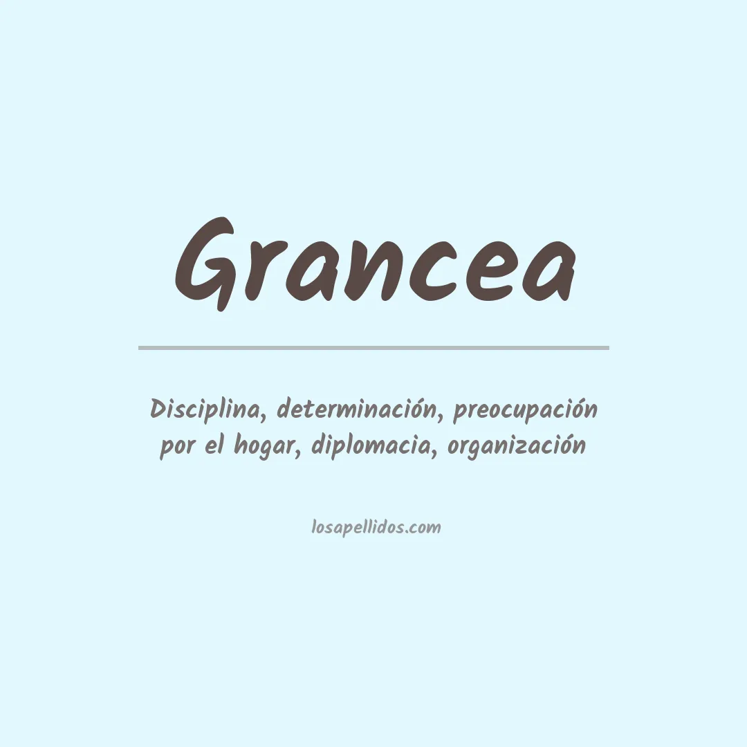 Apellido Grancea